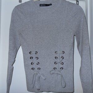 Karen Millen ribbed crewneck pullover sz S